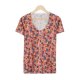 Romantic Print Short Sleeve Top